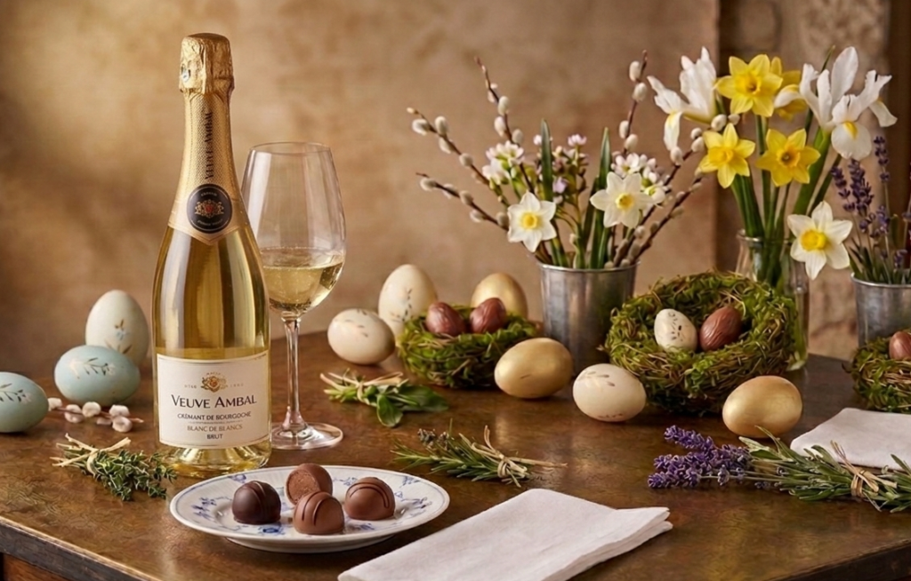 Dégustation de Pâques : Visite, Dégustation de Vins & Chocolats - Crémant de Bourgogne Veuve Ambal