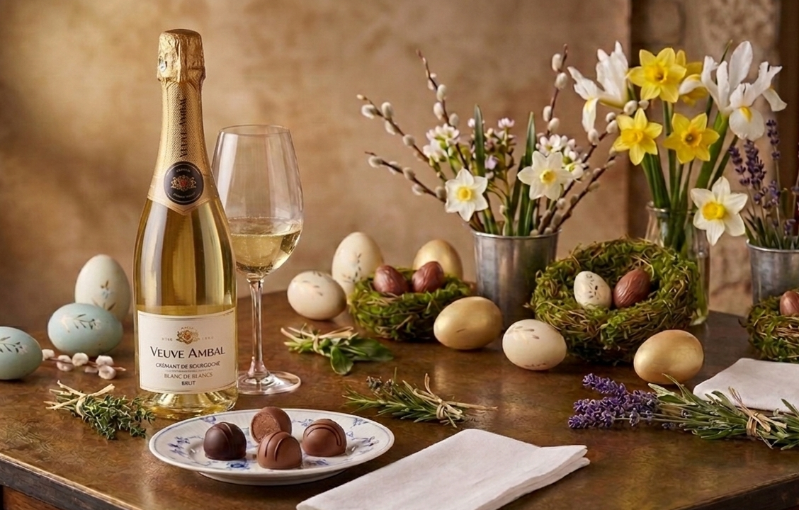 Dégustation de Pâques : Visite, Dégustation de Vins & Chocolats - Crémant de Bourgogne Veuve Ambal
